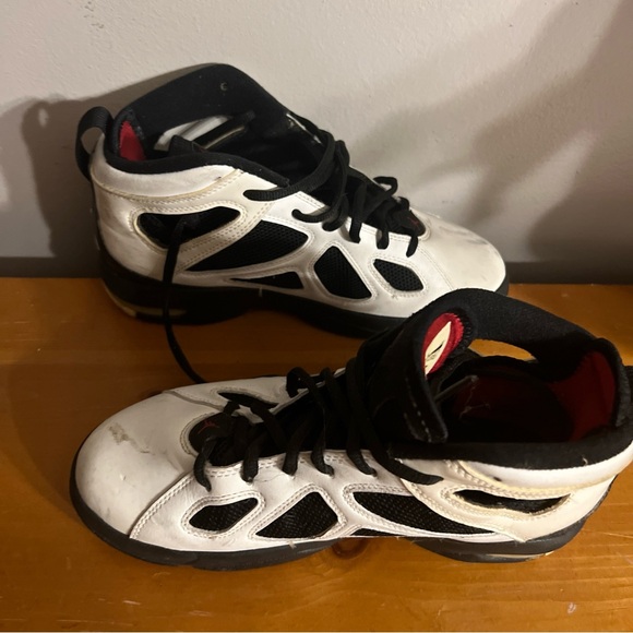 Kids Black and White Jordan Shoes